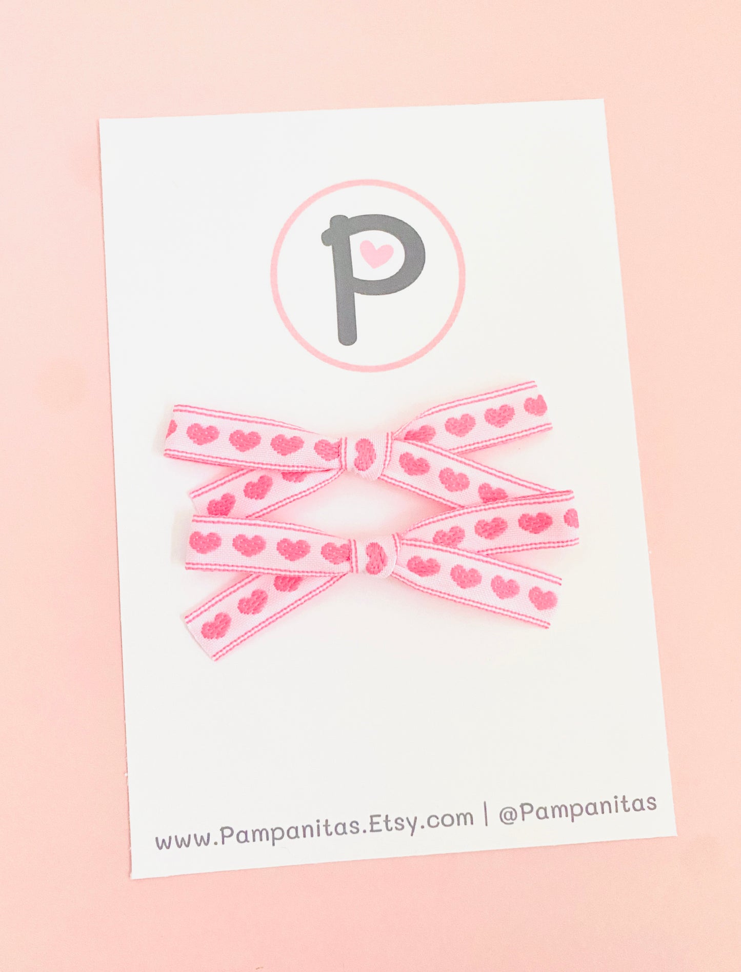Red & Pink Hollow Hearts Pattern
