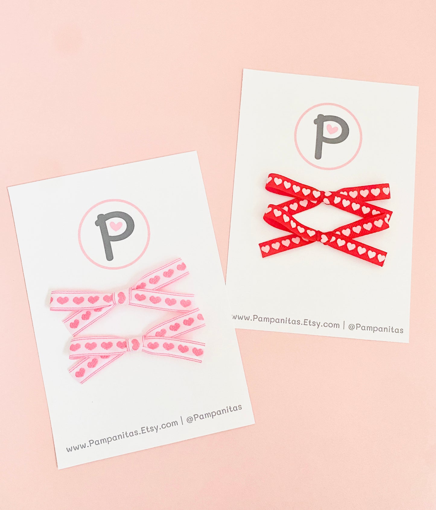 Red & Pink Hollow Hearts Pattern