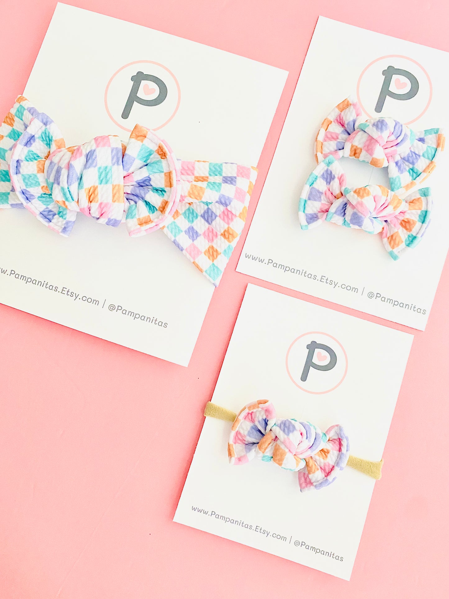 Retro Checkers - Pastel Color Pattern
