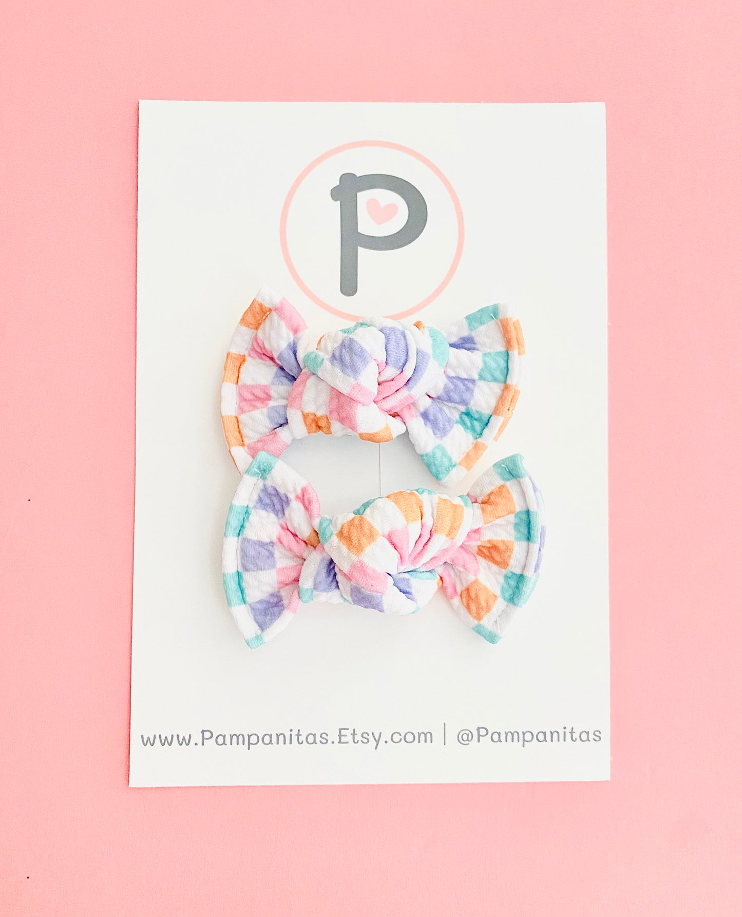 Retro Checkers - Pastel Color Pattern