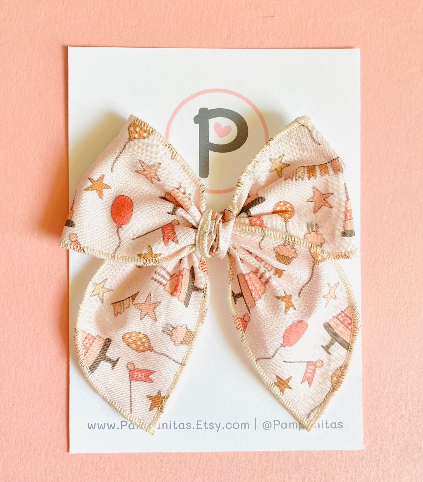 Neutral Birthday Party Pattern