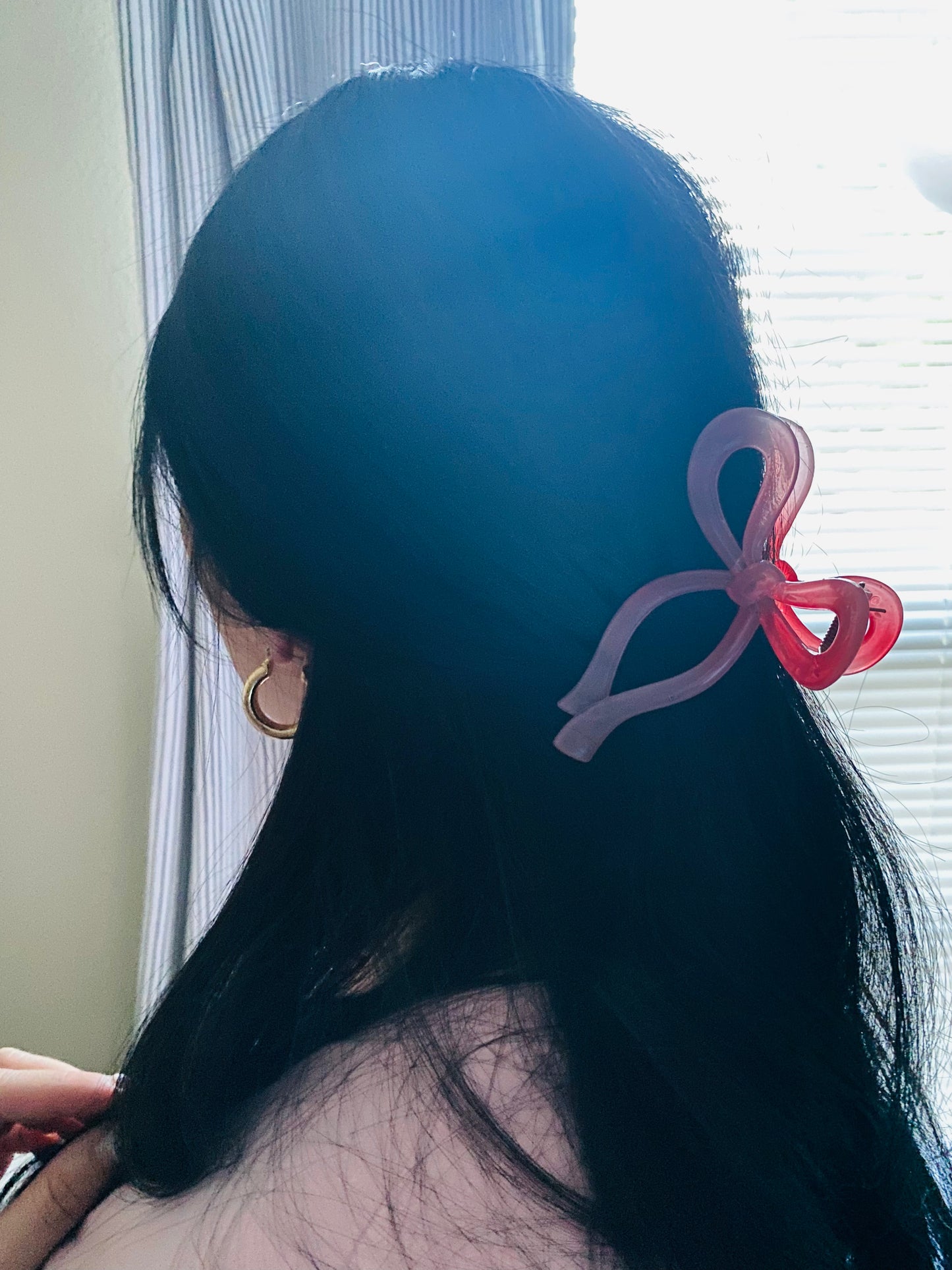 Pink Coquette Claw Clips