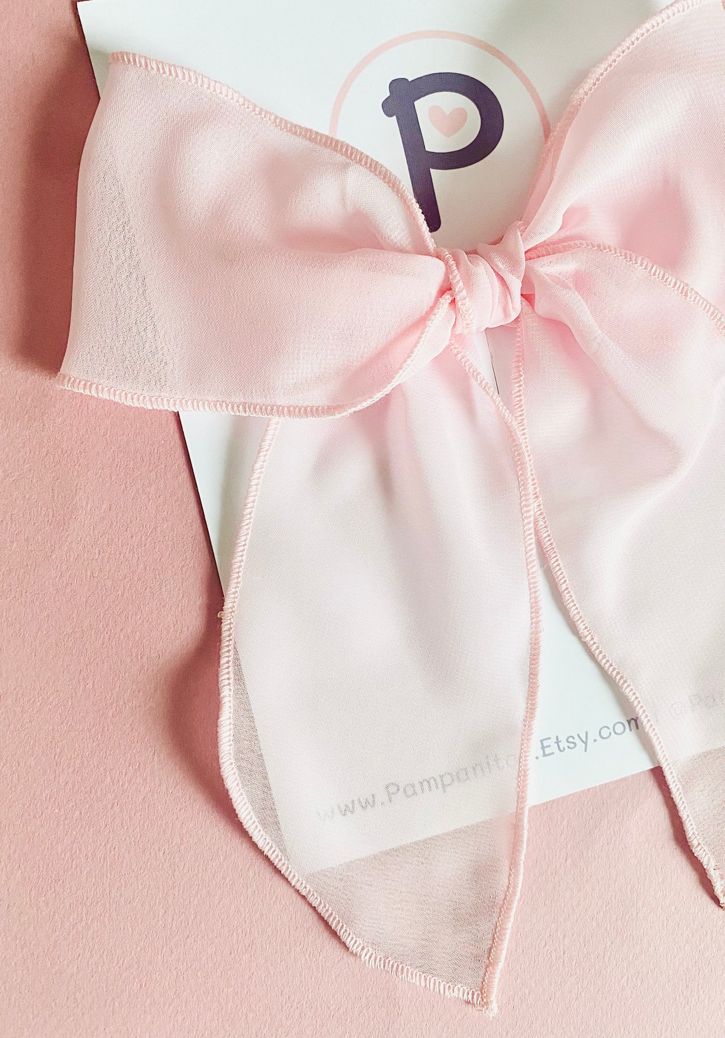 Pink Chiffon Bow