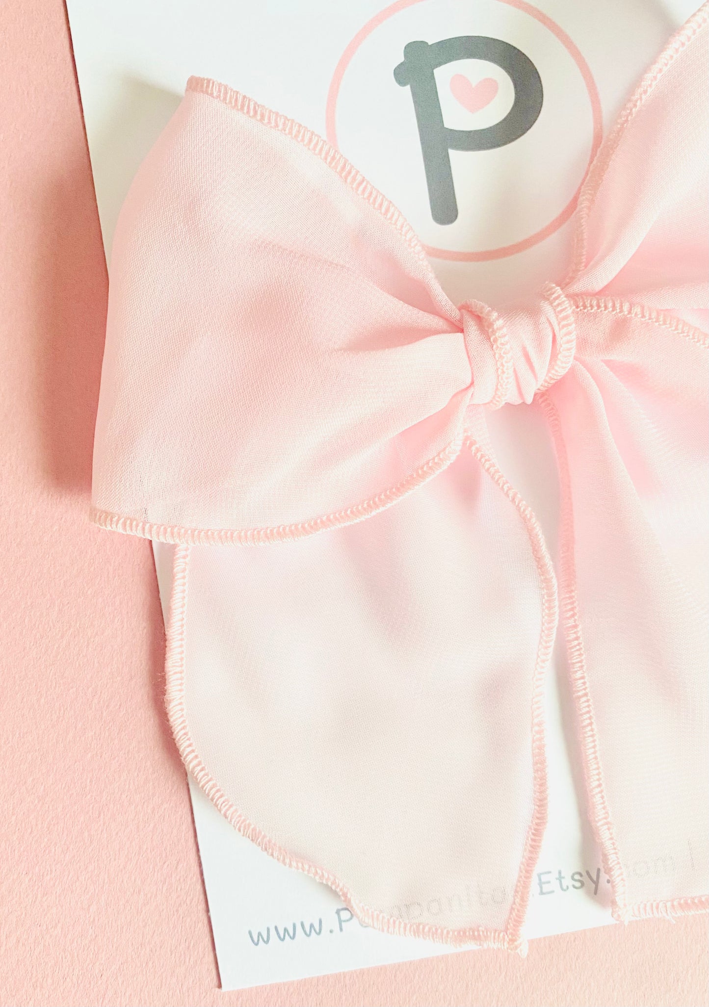 Pink Chiffon Bow