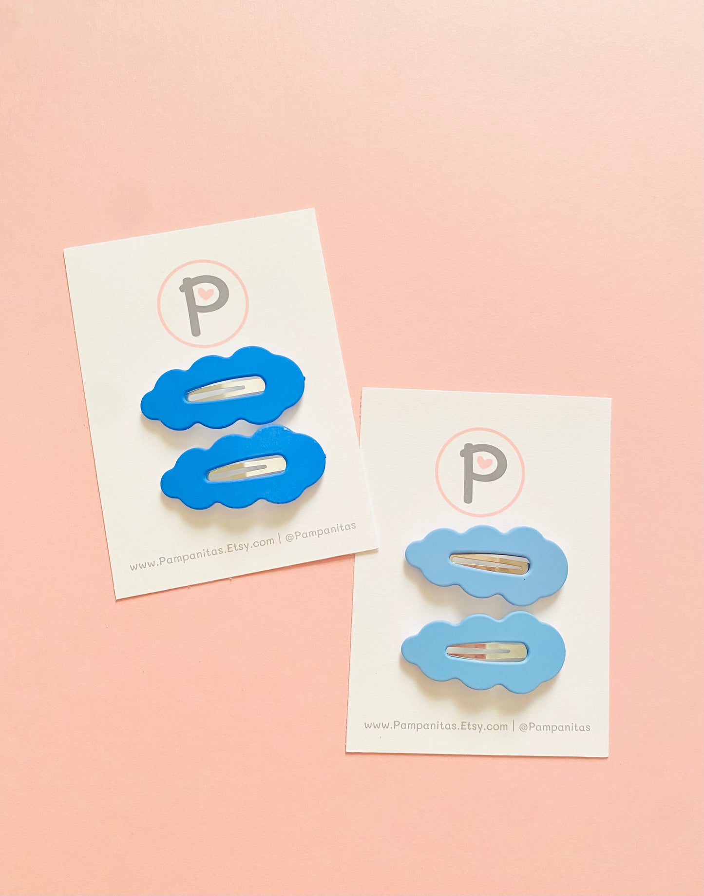 Wavy Acrylic Snap Clip Set