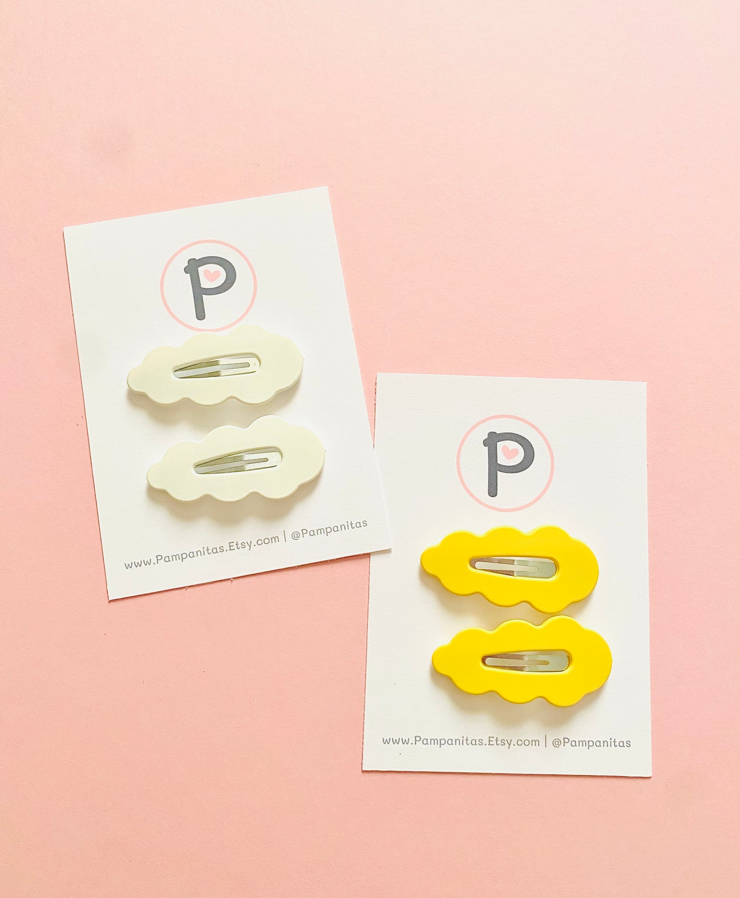 Wavy Acrylic Snap Clip Set