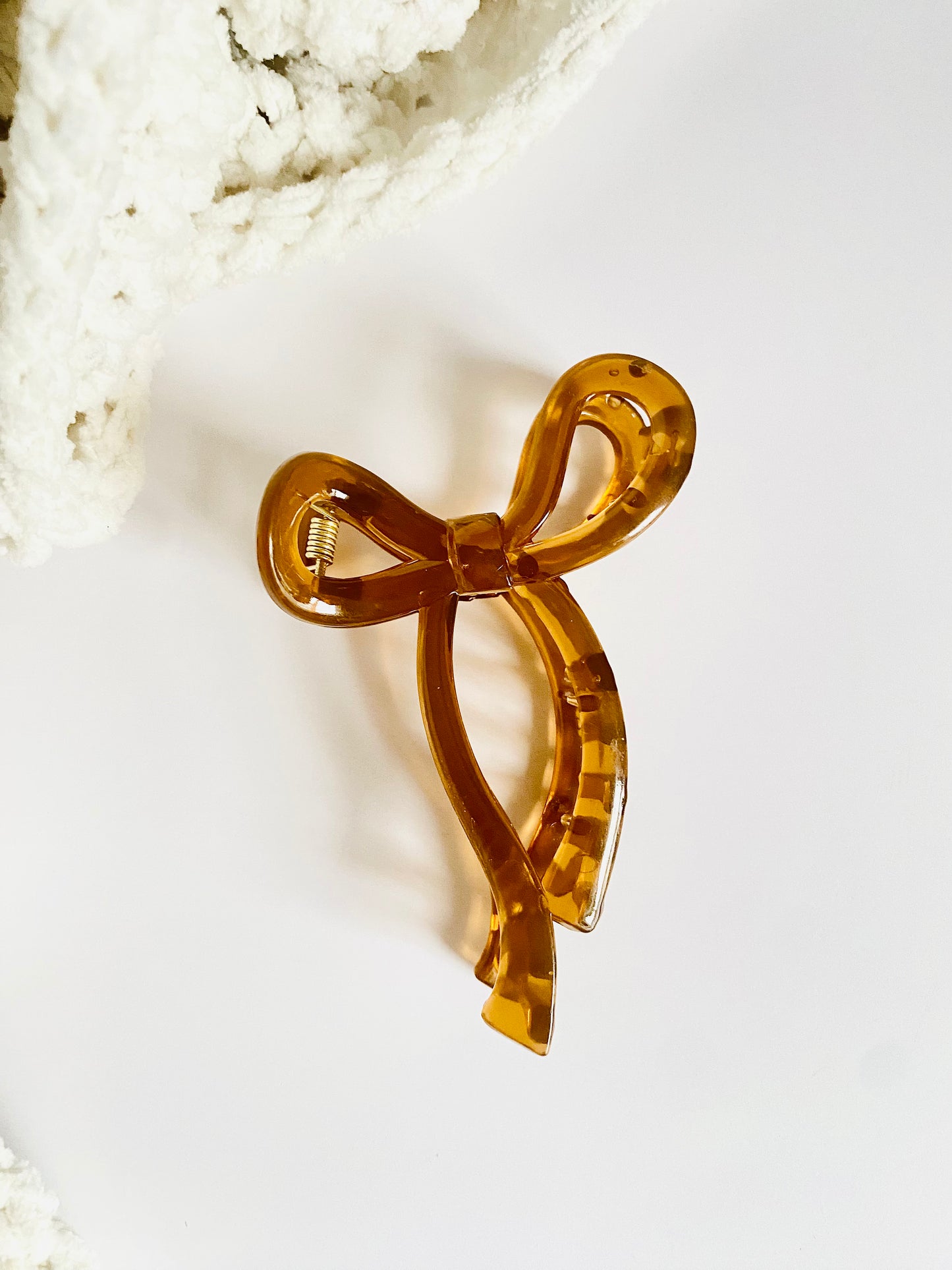 Cinnamon Coquette - Bow Claw Clips