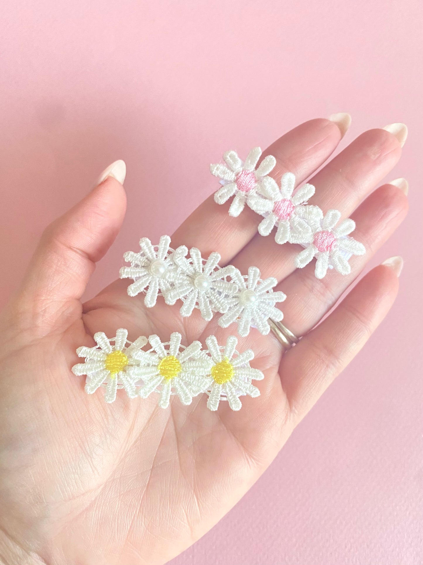 Daisies Hair Clips Set