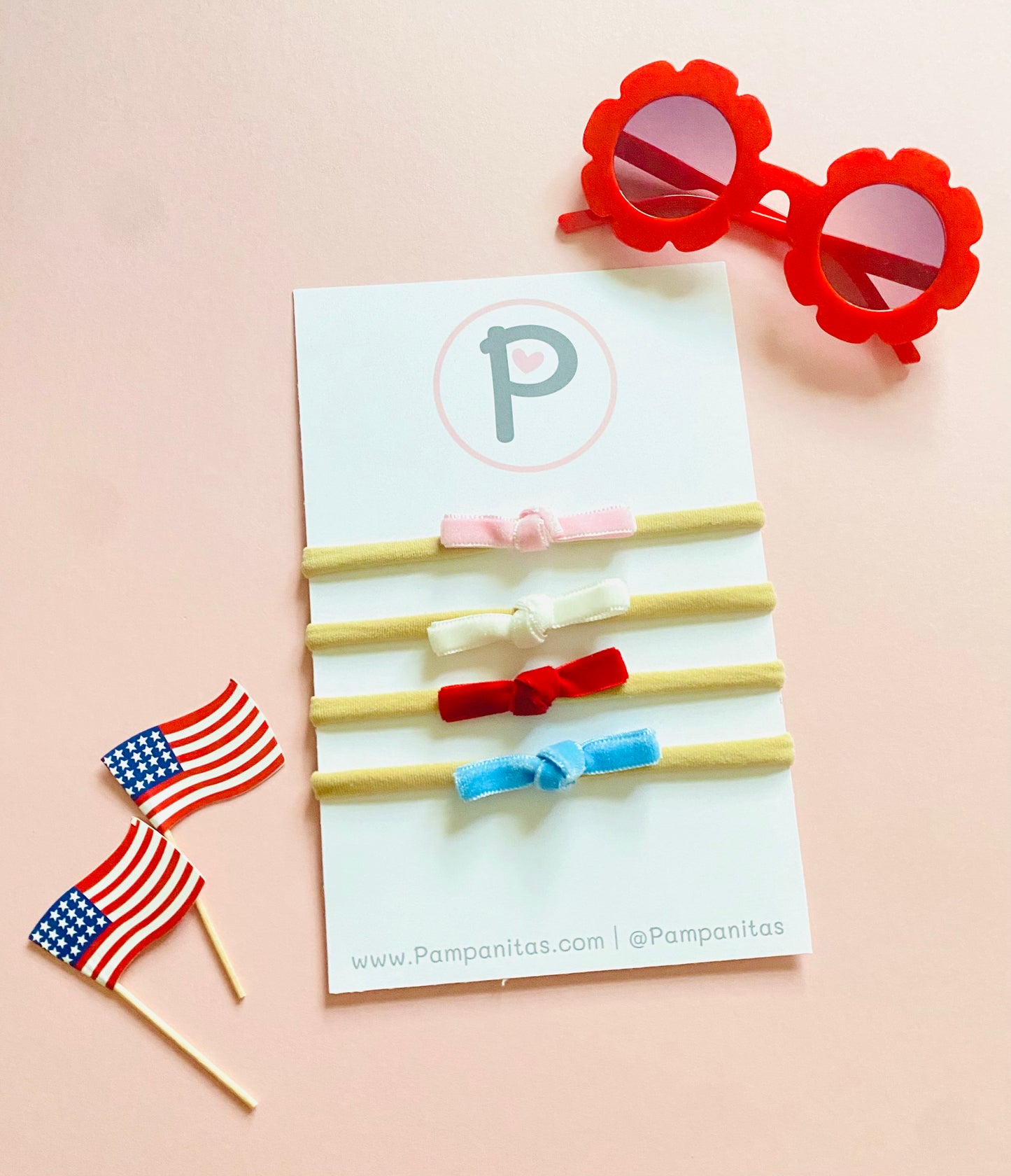 Set of 4 Nathalia Knots / Patriotic Colors